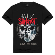 Load image into Gallery viewer, Summer Men/Women Slipknot t shirt Summer Tops Tees Wear the mask Rock T-shirt Men loose t-shirts Fashion Tshirts Plus Size