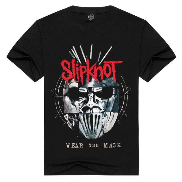 Summer Men/Women Slipknot t shirt Summer Tops Tees Wear the mask