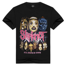 Load image into Gallery viewer, Summer Men/Women Slipknot t shirt Summer Tops Tees Wear the mask Rock T-shirt Men loose t-shirts Fashion Tshirts Plus Size