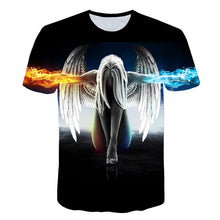 Load image into Gallery viewer, Big yards New Fashion Brand T-shirt Men/Women Summer 3d Tshirt Print angel T shirt Tops Tees