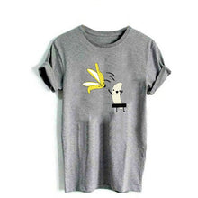 Load image into Gallery viewer, Women&#39;s Banana Funny Print Short Sleeve T-Shirt Fashion Casual O-Neck Tops