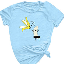 Load image into Gallery viewer, Women&#39;s Banana Funny Print Short Sleeve T-Shirt Fashion Casual O-Neck Tops