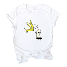 Load image into Gallery viewer, Women&#39;s Banana Funny Print Short Sleeve T-Shirt Fashion Casual O-Neck Tops